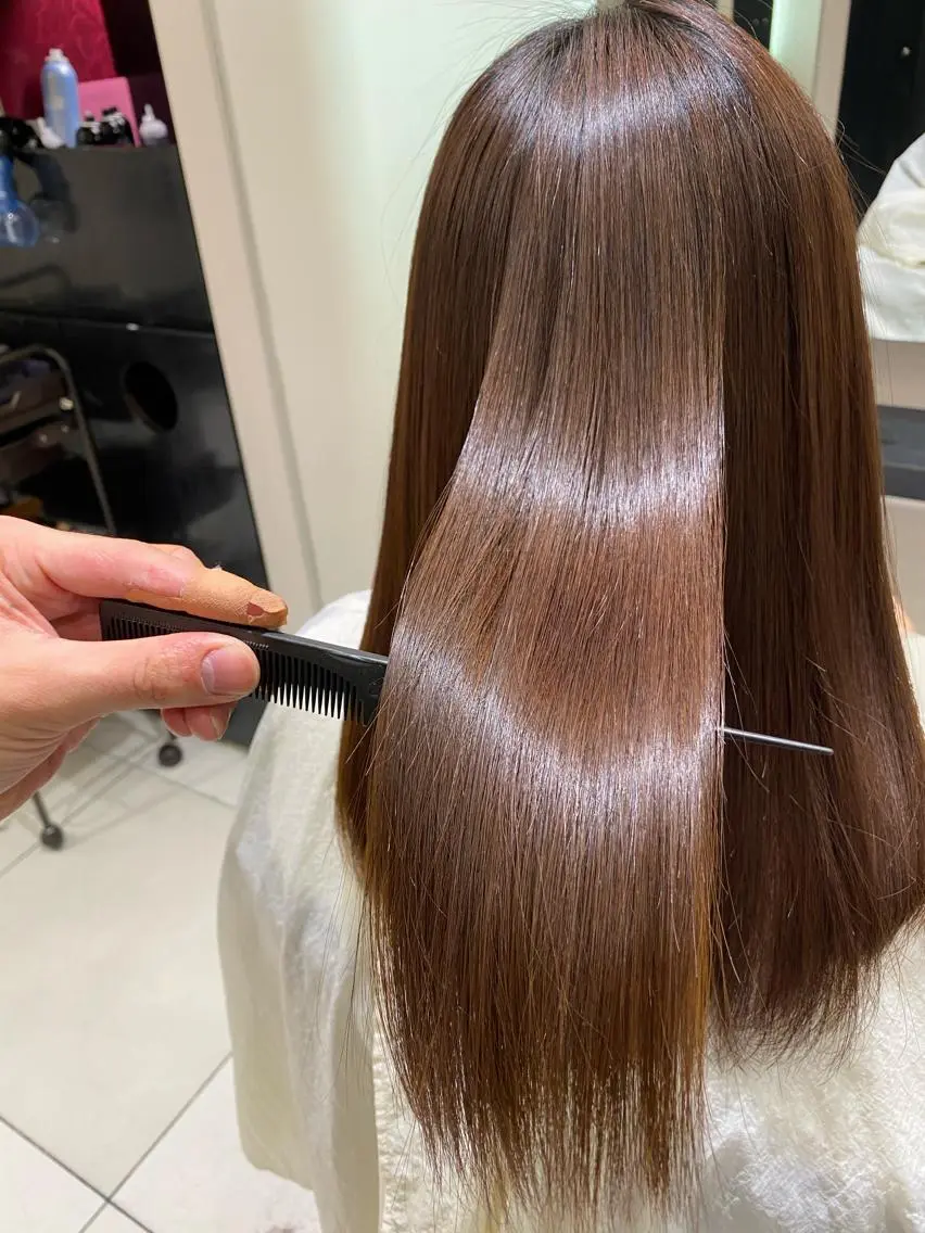 セミロング 髪質改善 トリートメント トリートメント ヘアセット 💜髪質改善美髪💜 星野清光のヘアスタイル