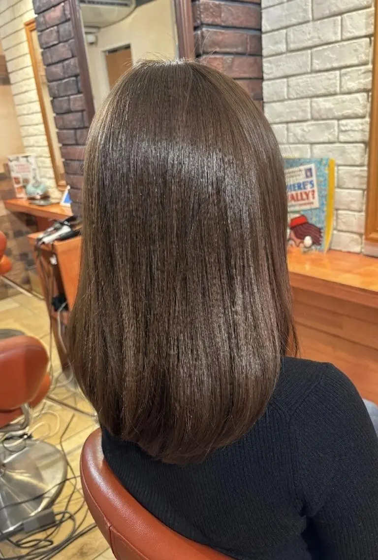 ミディアム 髪質改善 カット ヘアカラー トリートメント ヘッドスパ flencia 丸 和博|カットのヘアスタイル