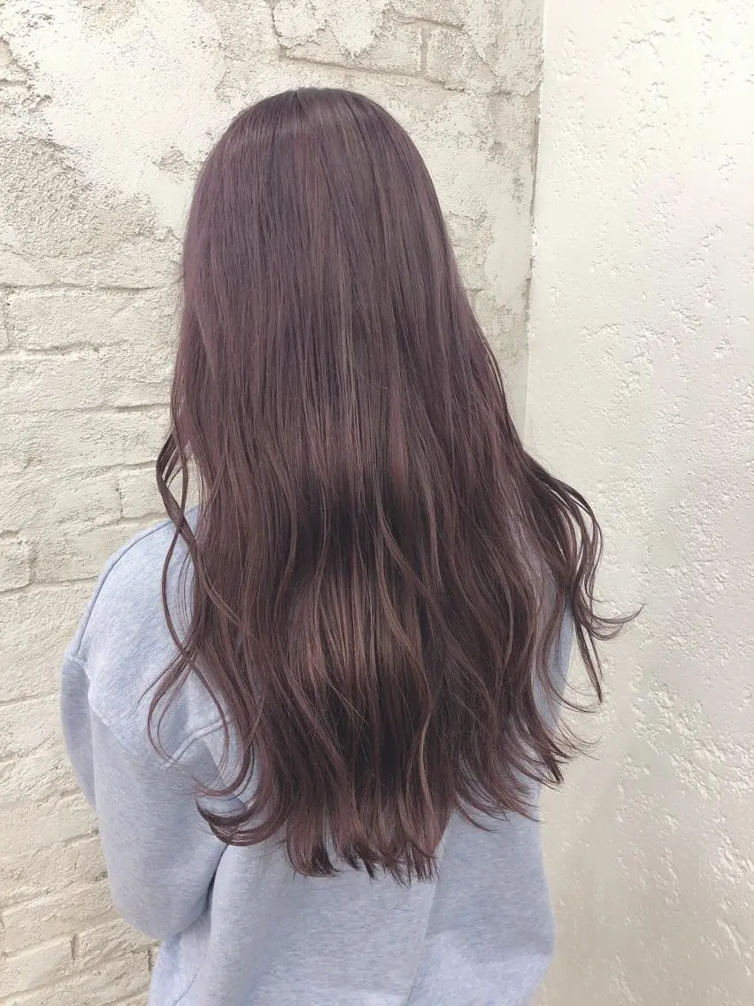 ロング カラー ヘアカラー トリートメント ヘッドスパ ヘアセット ️韓国ヘア/レイヤー カットYūka❤️のヘアスタイル