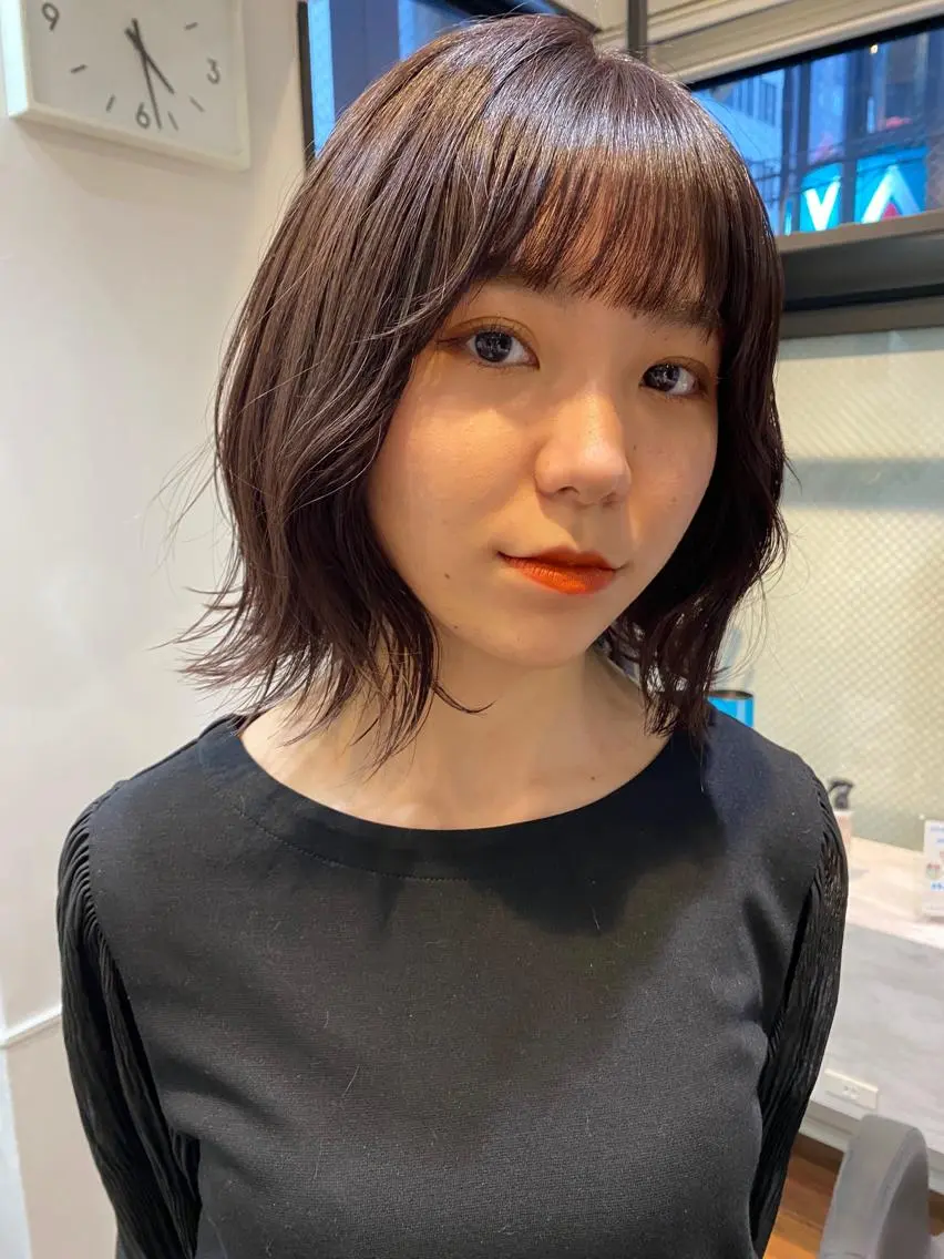 ミディアム カラー ヘアアレンジ MOE /Zina横浜2ndのヘアスタイル