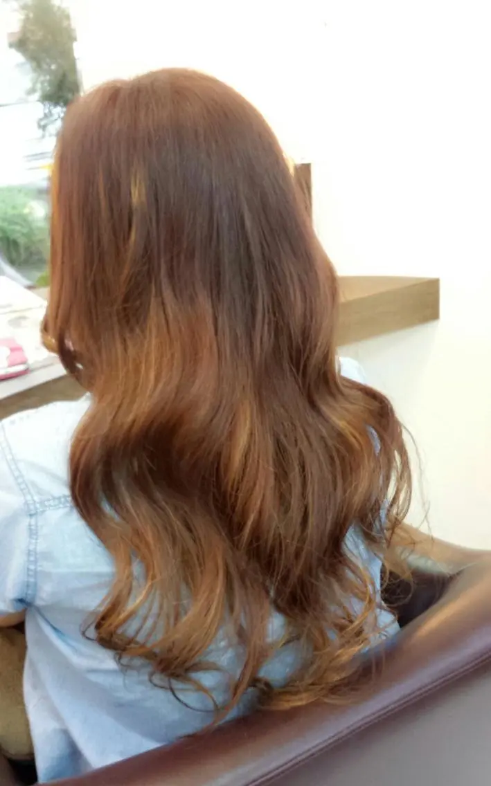 ロング カラー キノシタ ナオユキのヘアスタイル