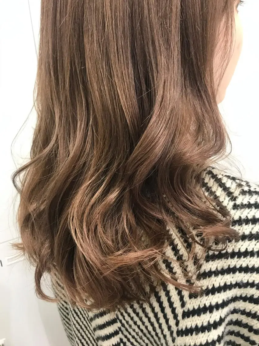 セミロング カラー ベージュカラー 店長福島成美/髪質 改善縮毛矯正/カラーのヘアスタイル