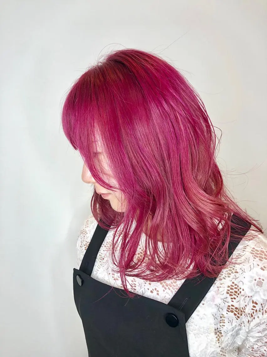 セミロング カット ヘアカラー エクステ シールエクステ×美髪 改善/ヨシモトカンジのヘアスタイル