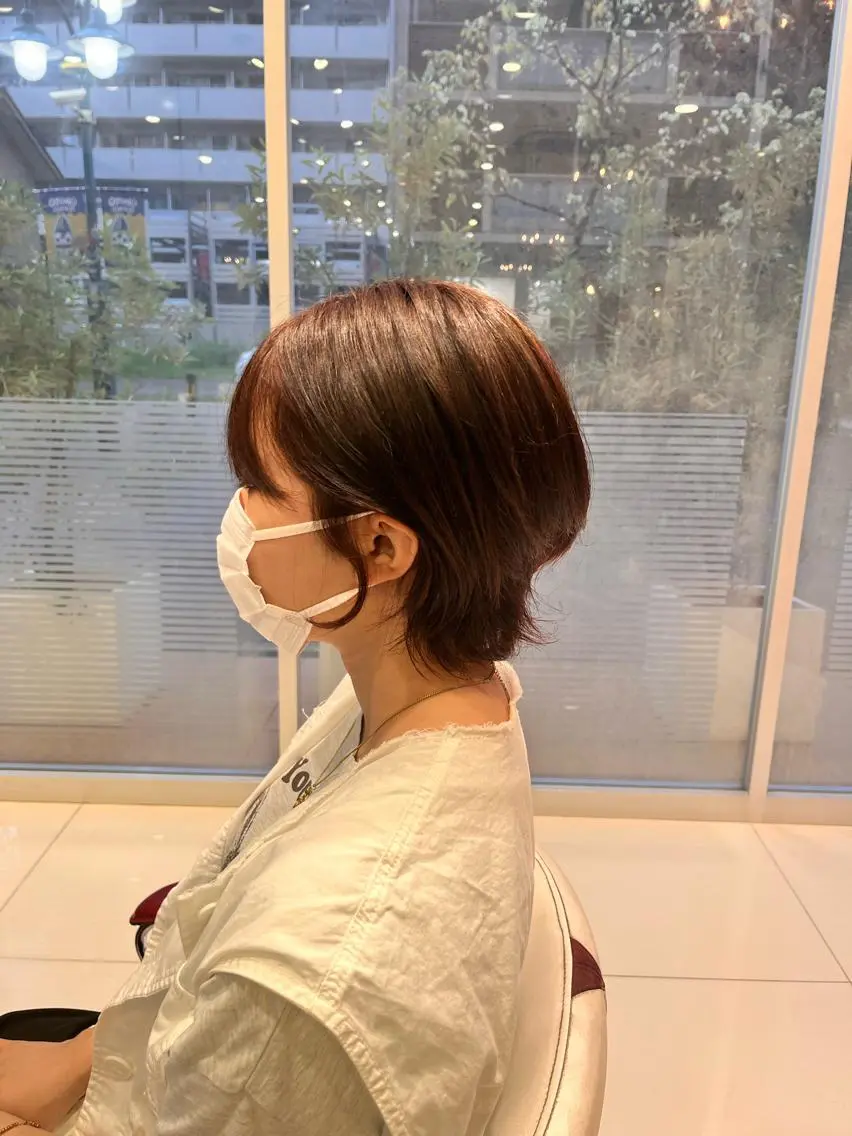 ショート カラー 縮毛/髪質改善 上野颯太のヘアスタイル