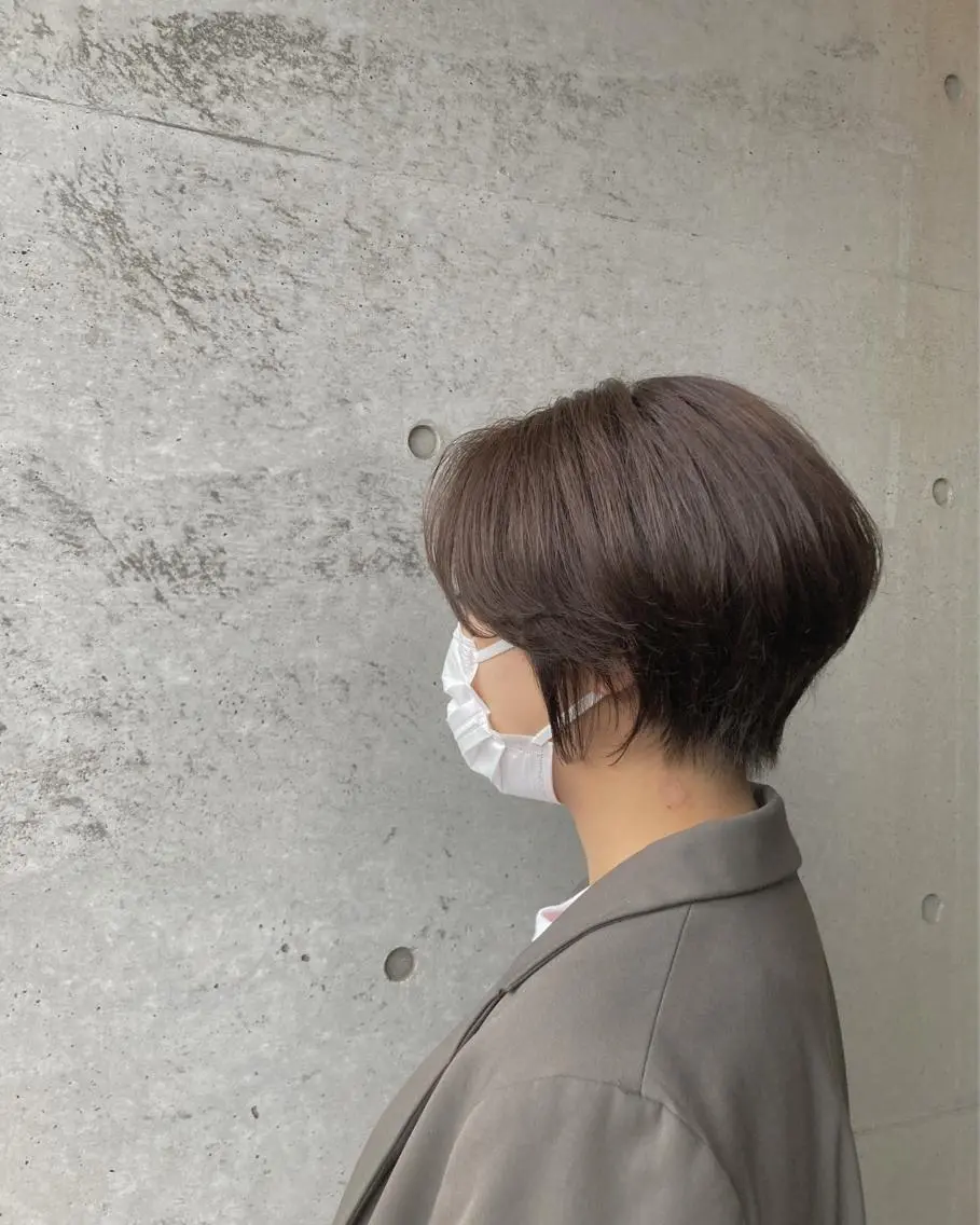 ショート カット ヘアカラー トリートメント はまべ です☆のヘアスタイル