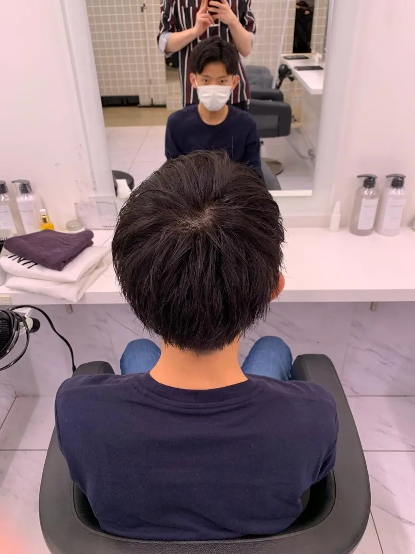 ショート カラー パーマ メンズ メンズパーマ特化 TAIGAのヘアスタイル