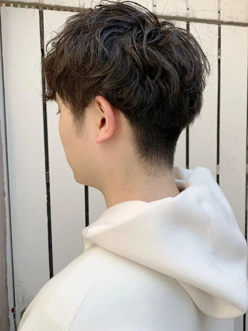 パーマ メンズ ニュアンスパーマ カット パーマ 深沢 秀のヘアスタイル