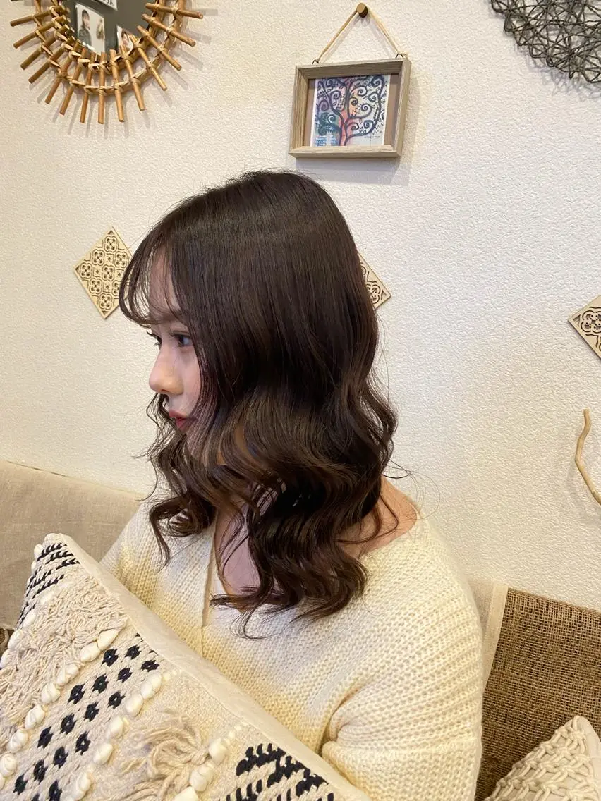 セミロング 武田 悠生乃のヘアスタイル