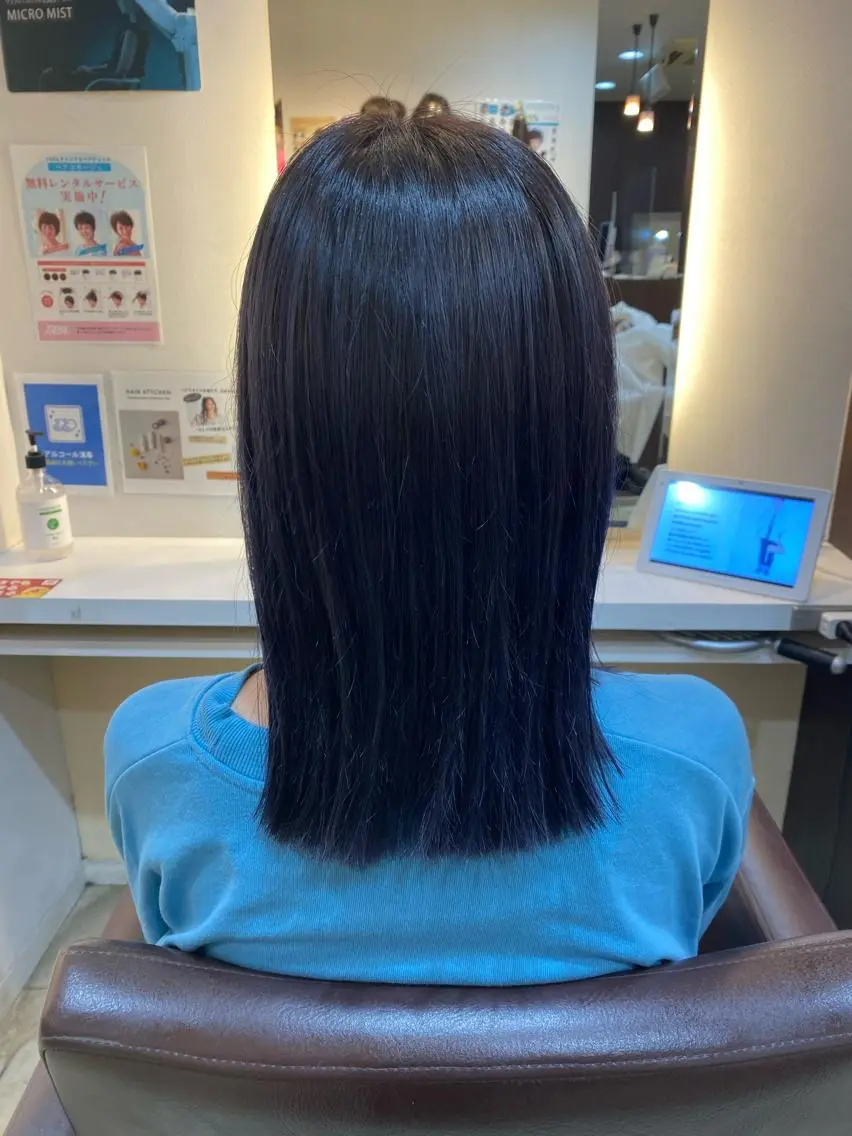 ミディアム カラー anoたまプラーザ 牧野直樹のヘアスタイル