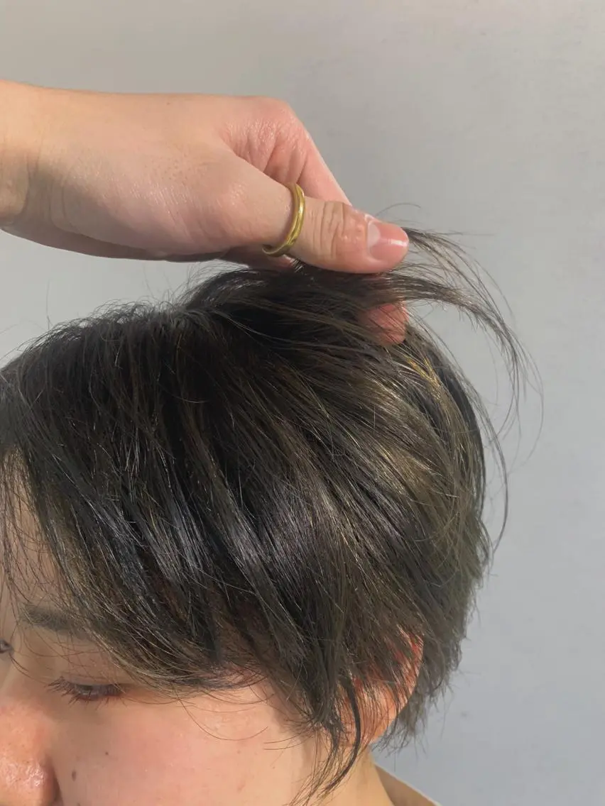 ショート カラー パーマ ボブパーマコテ巻き風 パーマNo1深江秀平のヘアスタイル