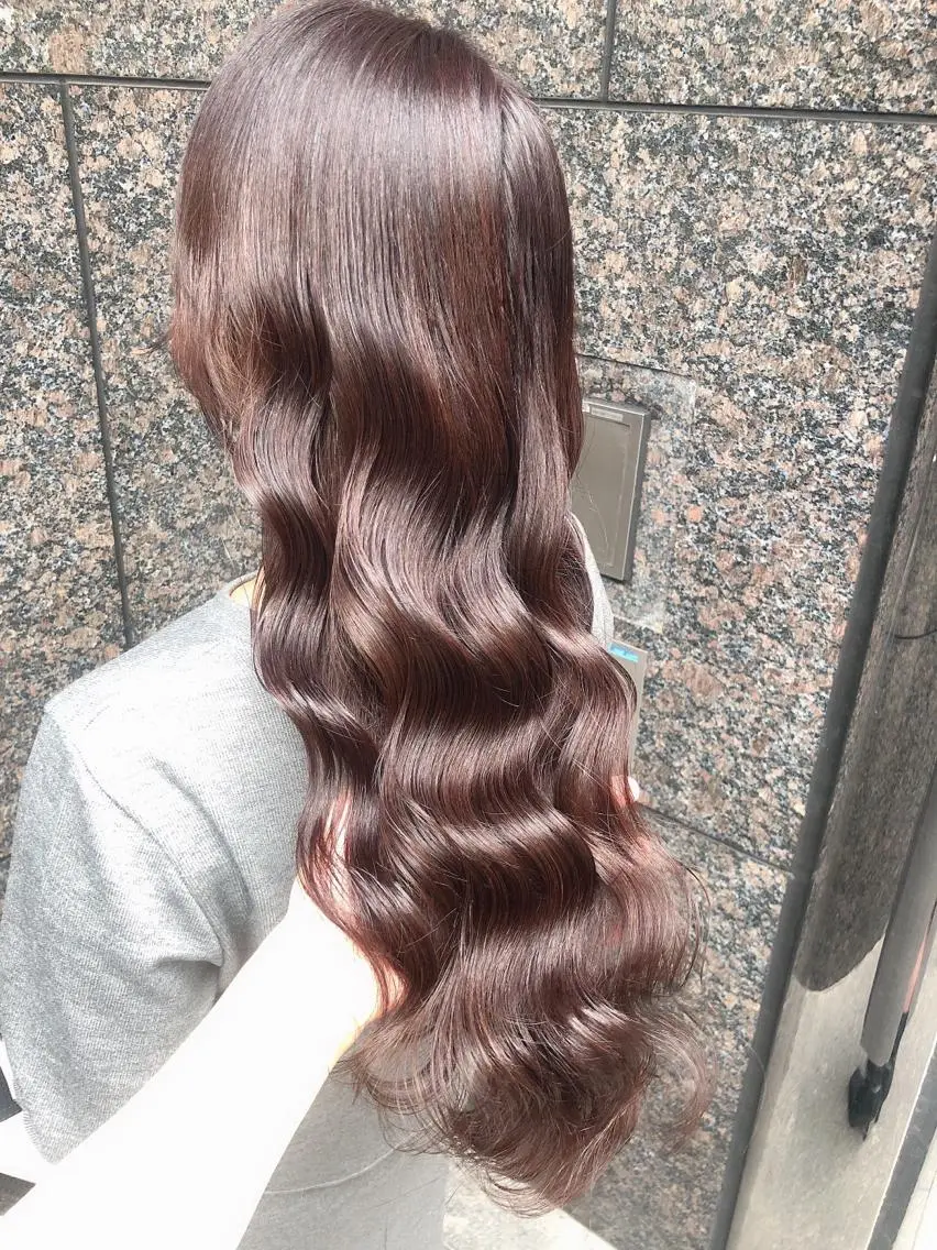 ロング カラー カット ヘアカラー トリートメント 縮毛矯正/ 髪質改善/浅見拓哉のヘアスタイル