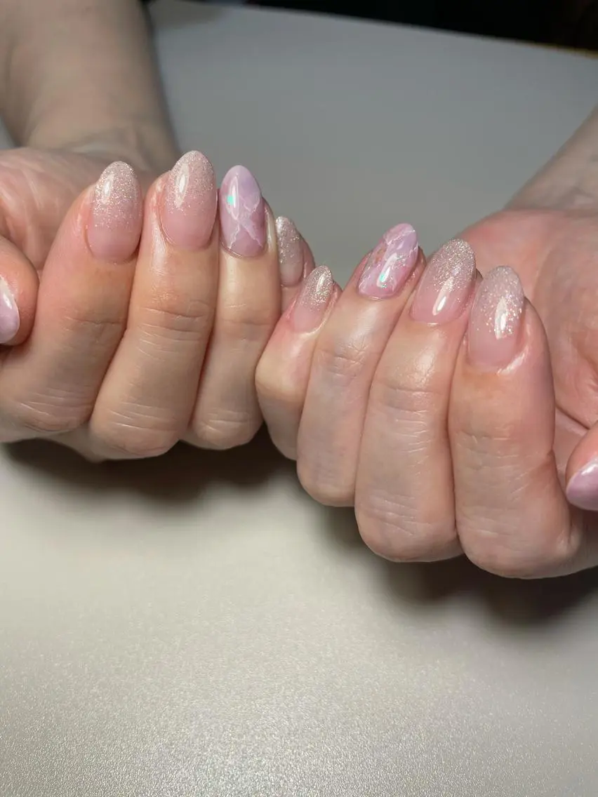 ネイル アートネイル 大理石ネイル(マーブル) ハンドネイル kipinail 川﨑えりかのネイルデザイン