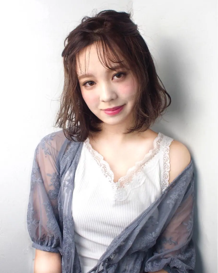 ミディアム カラー ヘアアレンジ 🌷小野田 睦🌷のヘアスタイル