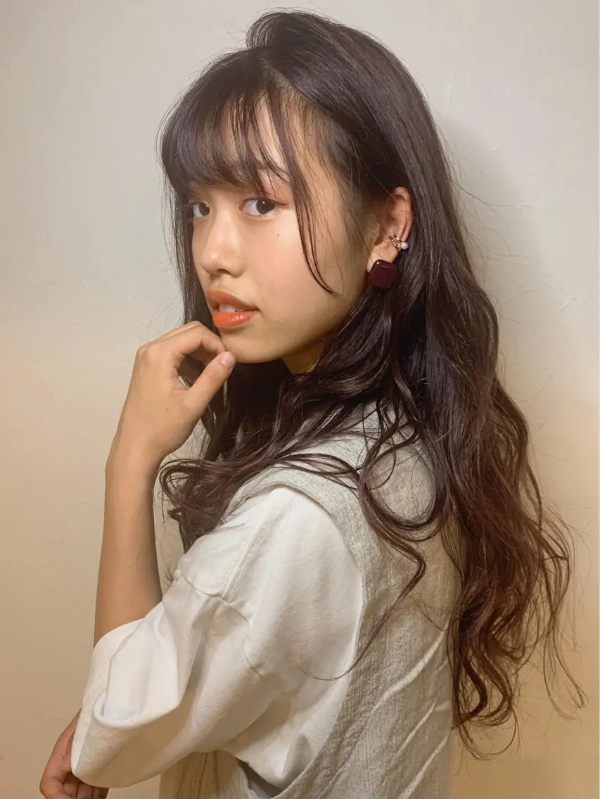 ロング カラー ベージュカラー ハイライトカラー ラベンダーカラー ラベンダーベージュ ハイライト ヘアカラー m ā l o.🌷 サカモトマイコのヘアスタイル