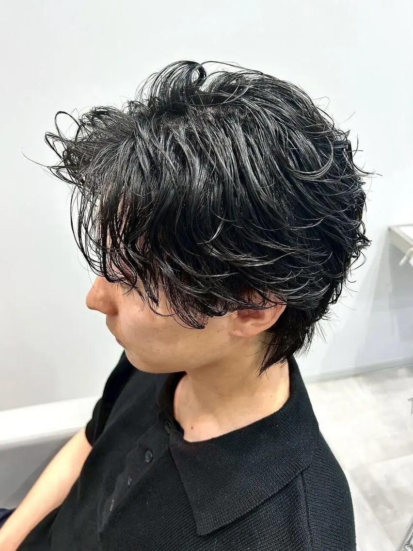 メンズ カット パーマ 💗ルシードスタイル REVE💗のヘアスタイル