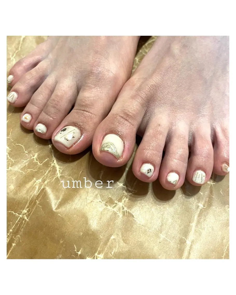 ネイル クリアネイル フラッシュネイル フットネイル フレンチネイル マグネットネイル ハンドネイル umber 三茶1分のネイルデザイン