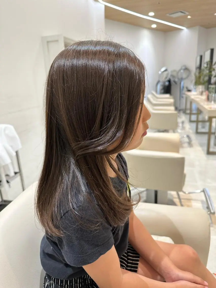 ロング キッズ 神田 桃菜のヘアスタイル