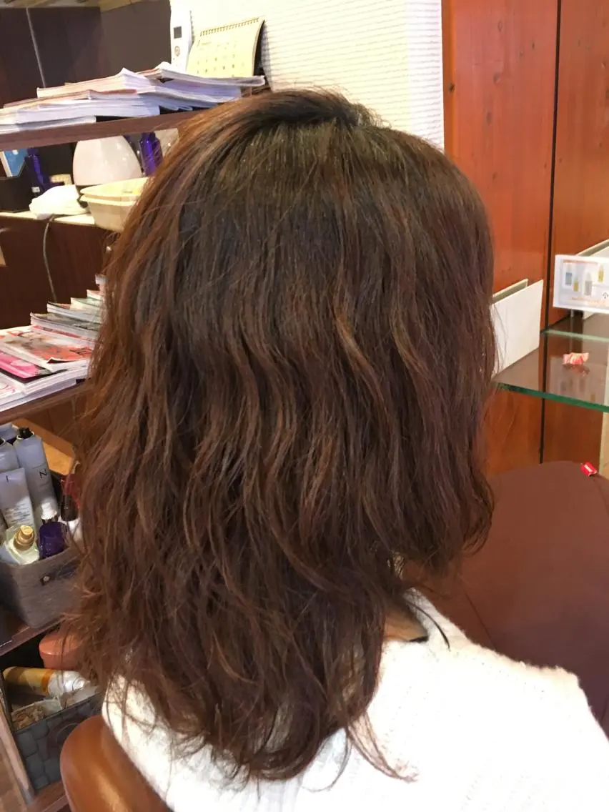 ミディアム パーマ ミディアムパーマ ✨🌿大人可愛い愛さ れhair🌿✨松本のヘアスタイル