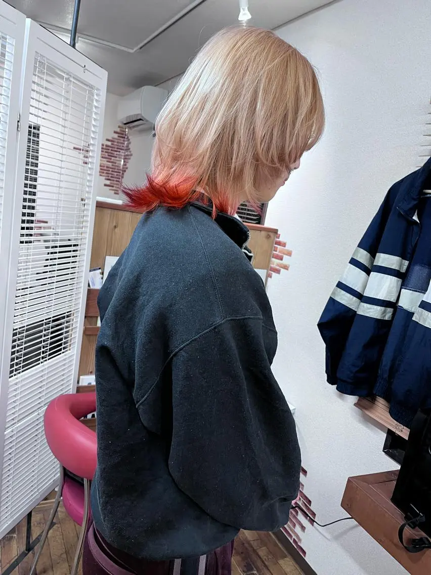 ミディアム カラー カット ヘアカラー トリートメント さいとう つかさのヘアスタイル