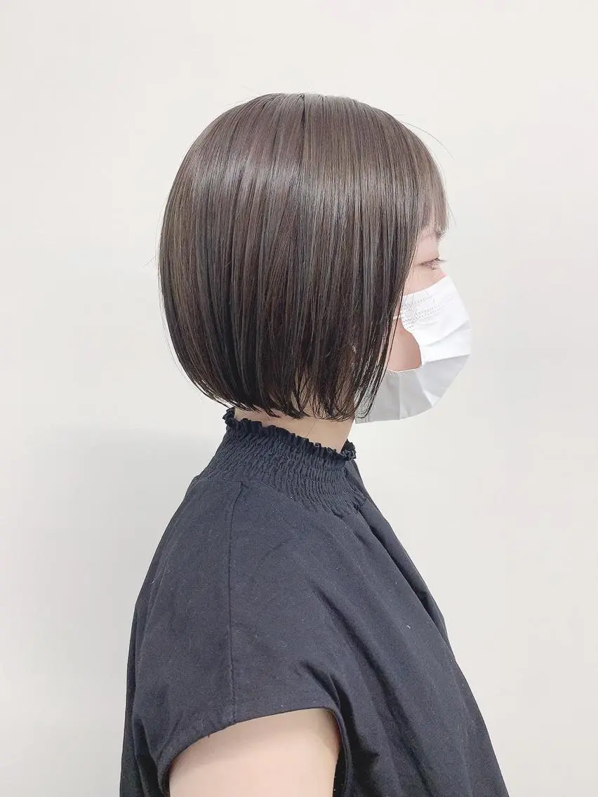 ショート カラー ブリーチなし透明感 🍀梅田・増田のヘアスタイル