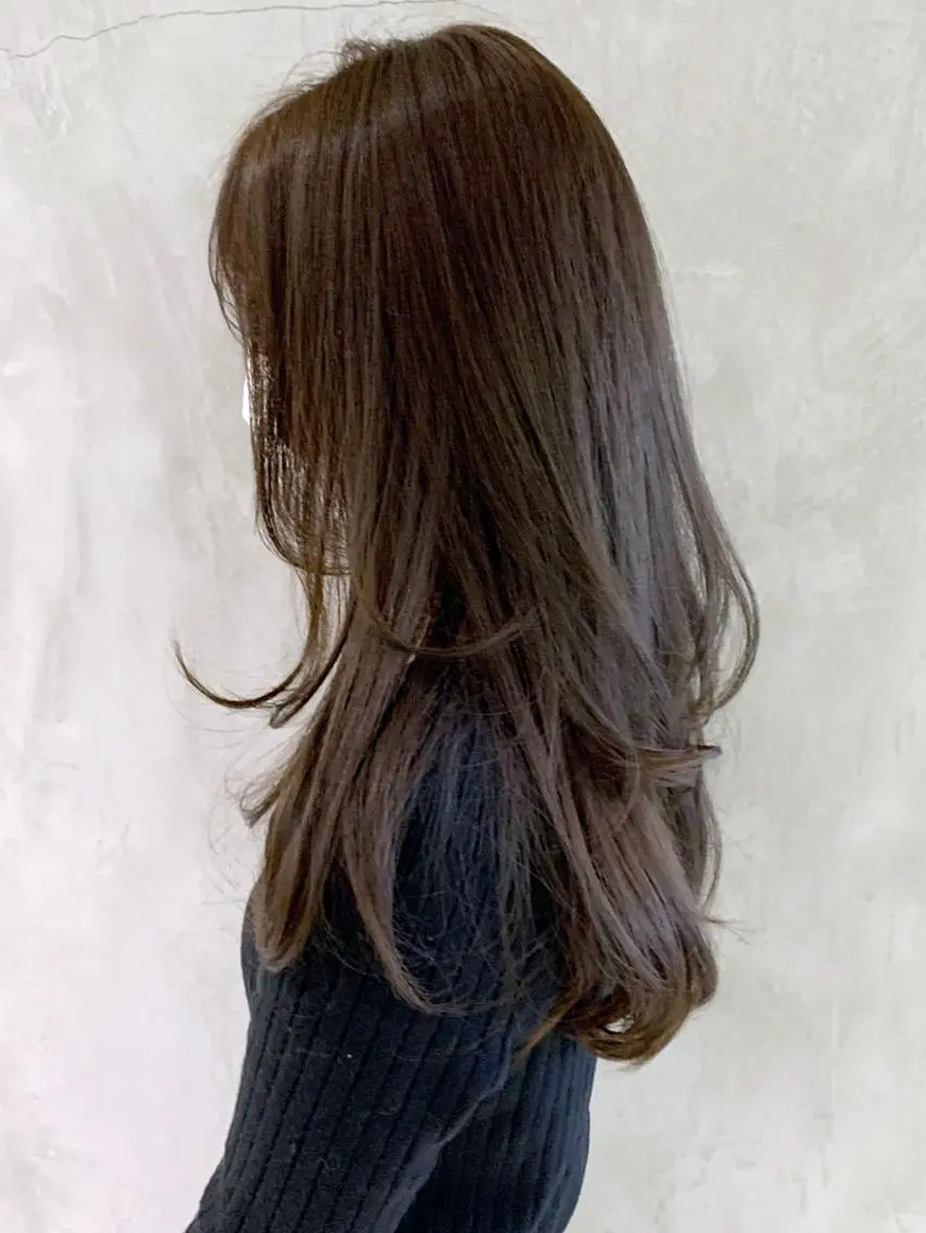 セミロング カラー パーマ ヘアアレンジ レイヤーカット ITbyALBUM 浦和店のヘアスタイル