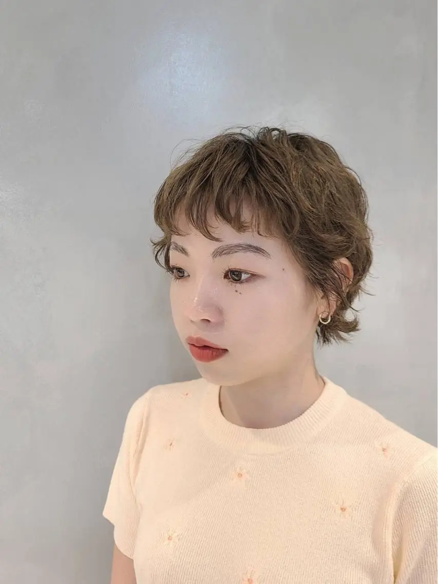 ショート パーマ ショート・ボブ✂️ 紅葉のヘアスタイル