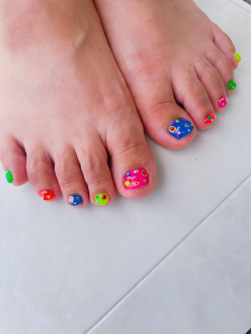 ネイル フットネイル 推しネイル | 　aycnailのネイルデザイン