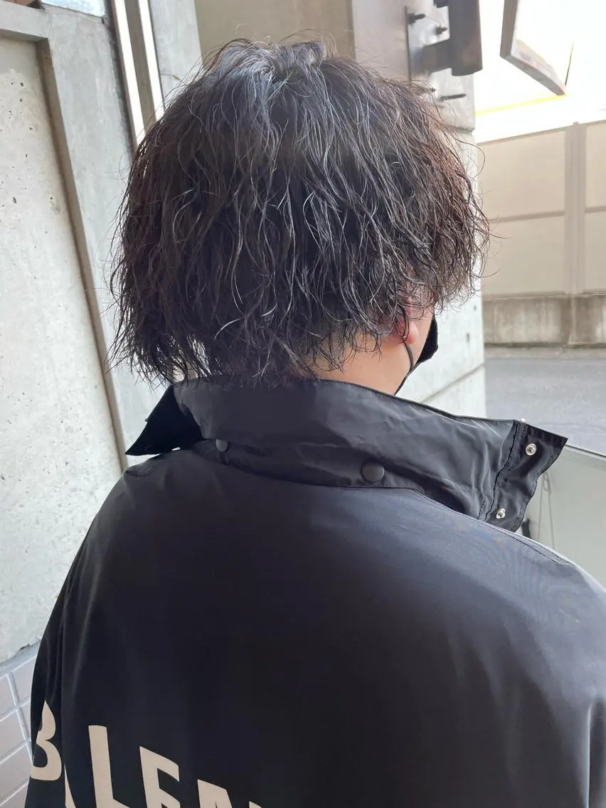 パーマ メンズ カット パーマ 大阪メンズ 美容師井上智博のヘアスタイル