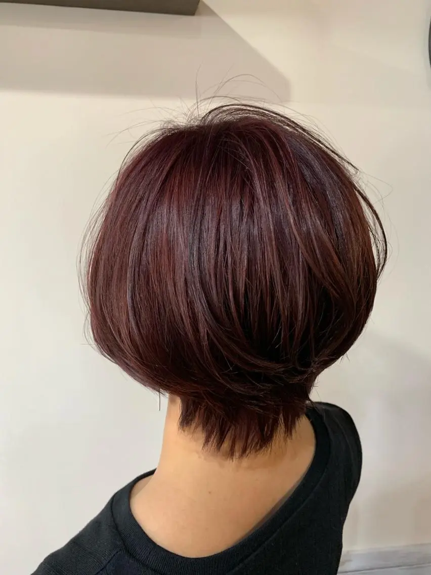 ショート カラー ブリーチ バイオレットカラー 櫛部洸貴/ 頭皮改善、髪質改善のヘアスタイル