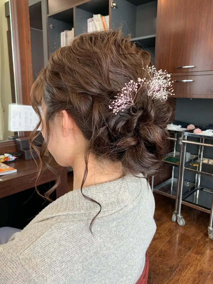 ヘアアレンジ おせ ちさとのヘアスタイル