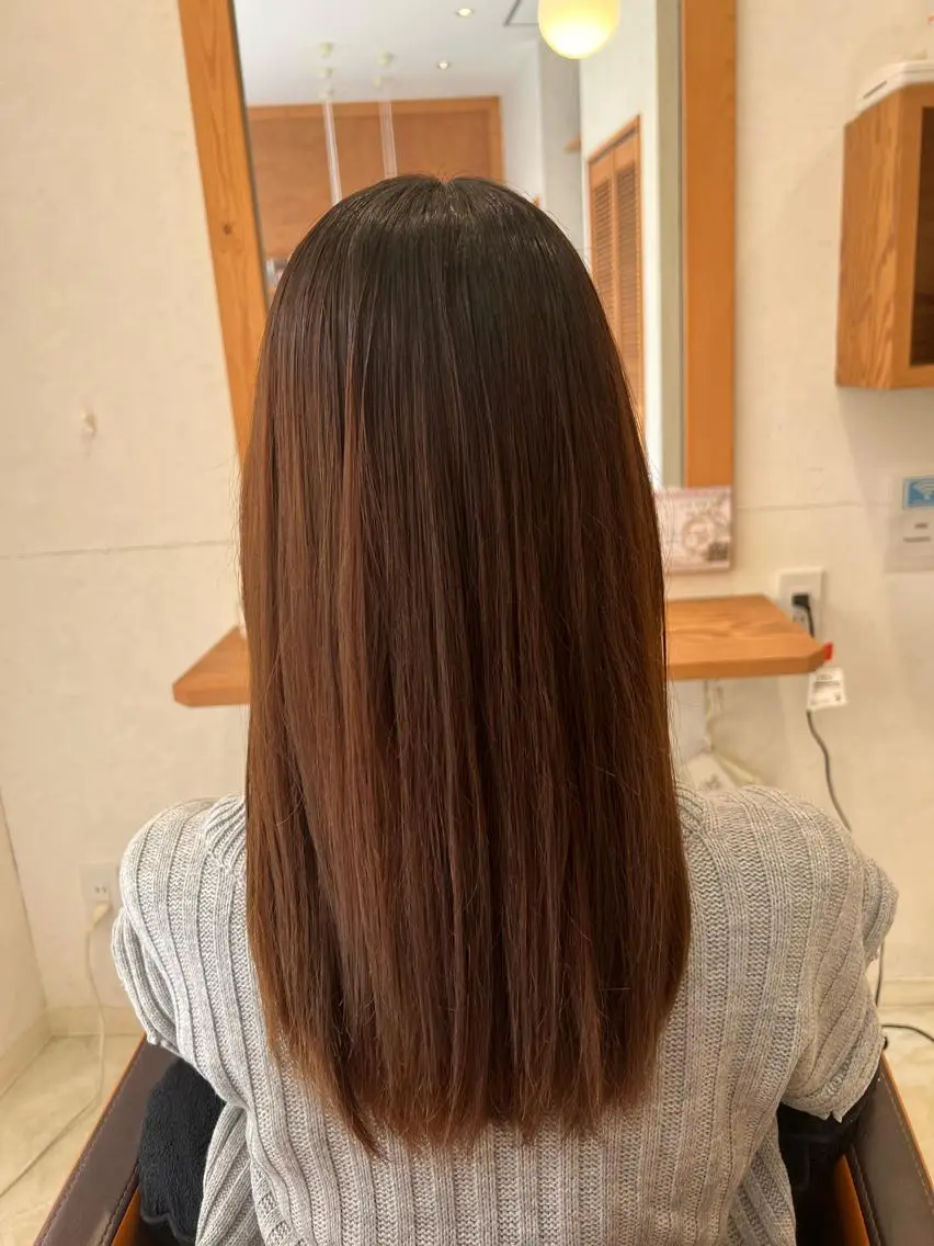 ロング 髪質改善 縮毛矯正 トリートメント TELA HAIR 幕張本郷店 千尋のヘアスタイル