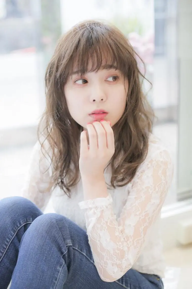 ロング パーマ くまがい みゆ【edge.】のヘアスタイル