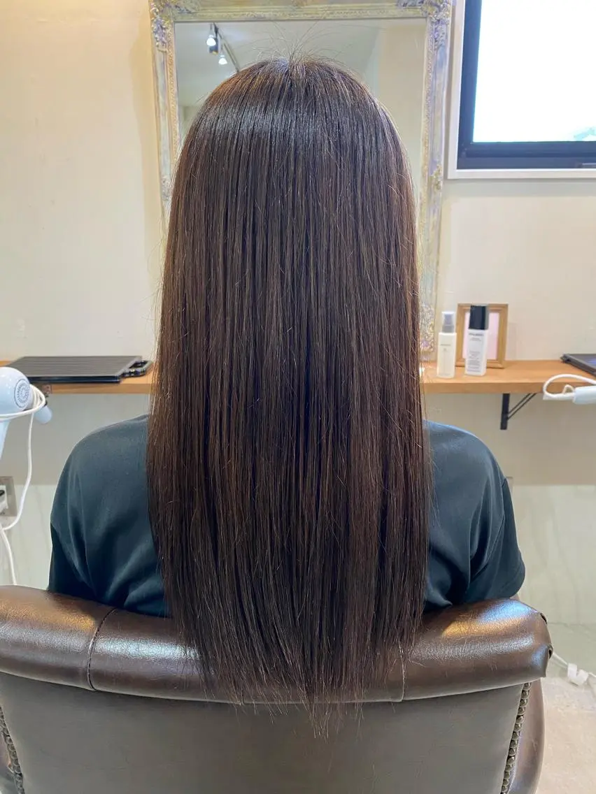 ロング トリートメント 髪質改善🤍艶カラー 🤍きわこのヘアスタイル