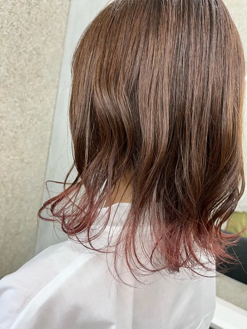 ミディアム カラー ヘアアレンジ カット ヘアカラー トリートメント 浦安美容師🌈 Mayaのヘアスタイル