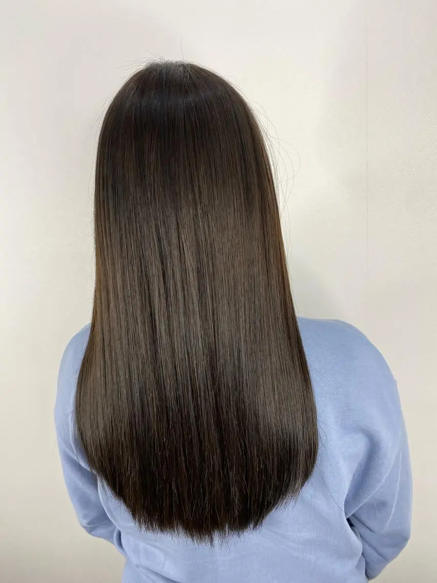 ロング カット 縮毛矯正 トリートメント 【乾かすだけで革命】 早矢仕正志のヘアスタイル