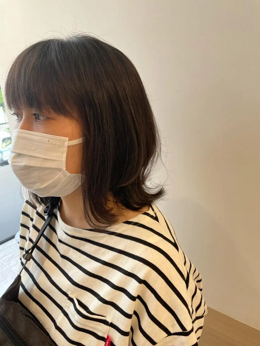 ショート ショートボブ ケアカラー ボブ レイヤーカット ショートヘア カット 天野 瑠真のヘアスタイル