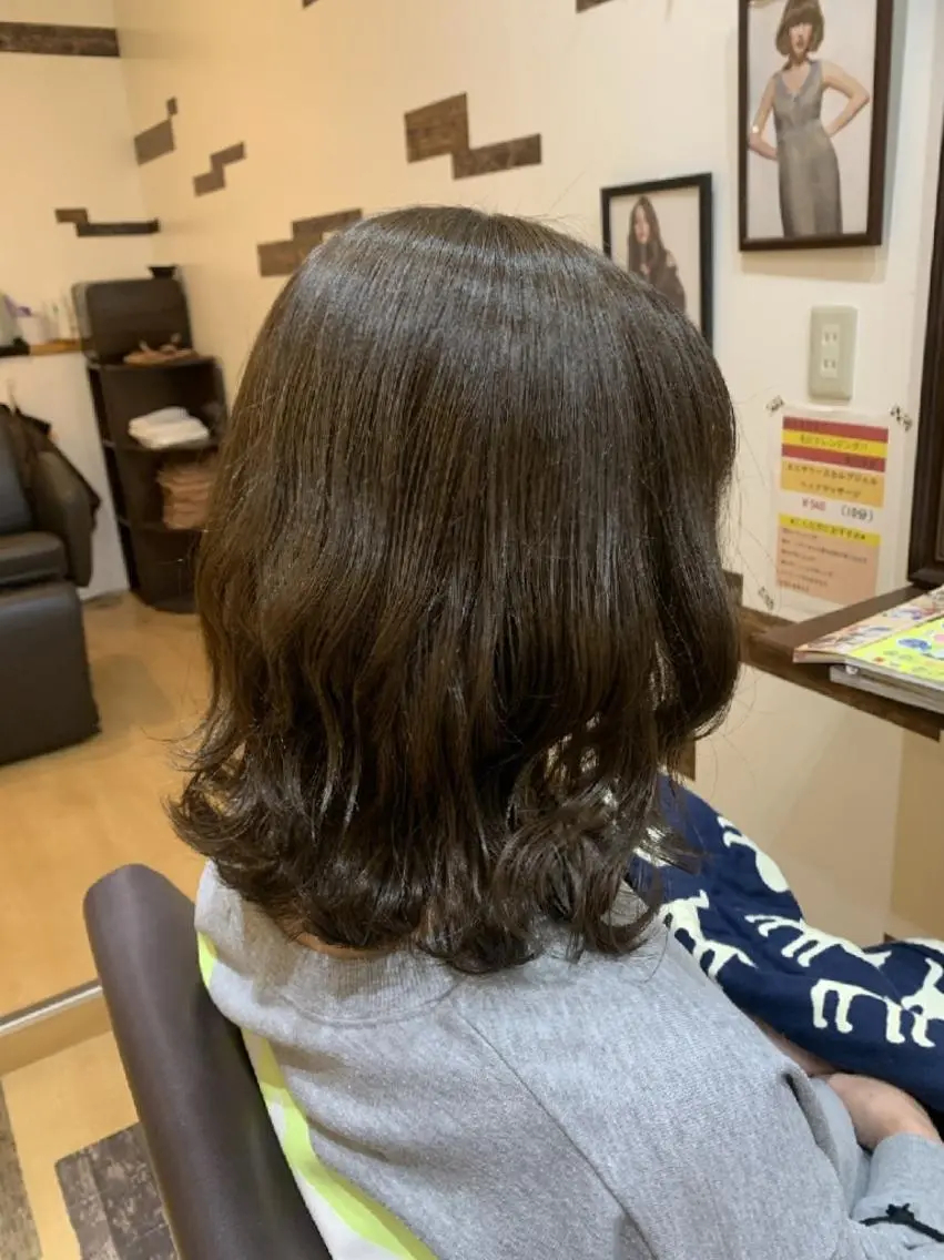 ミディアム カラー ブラウンカラー サトウ シューイチのヘアスタイル