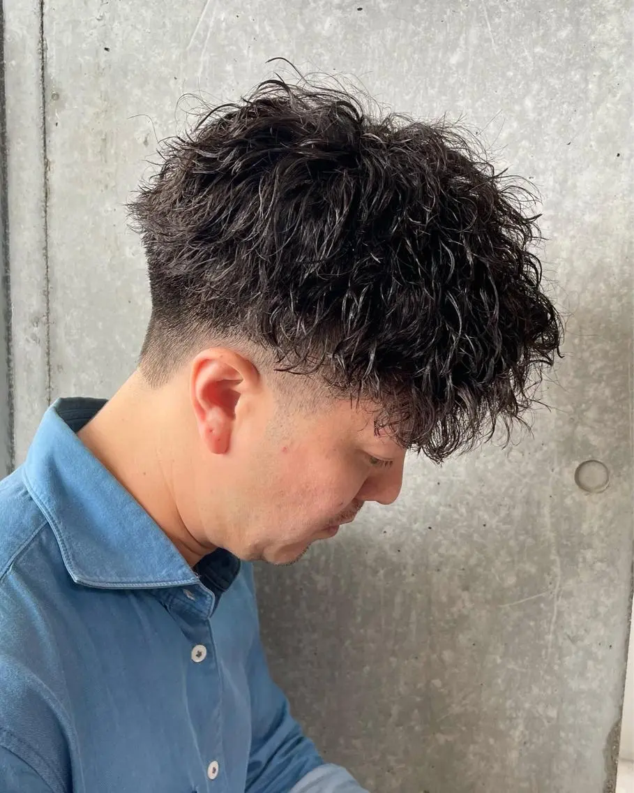 パーマ メンズ メンズモテパーマ💙 fuwaのヘアスタイル