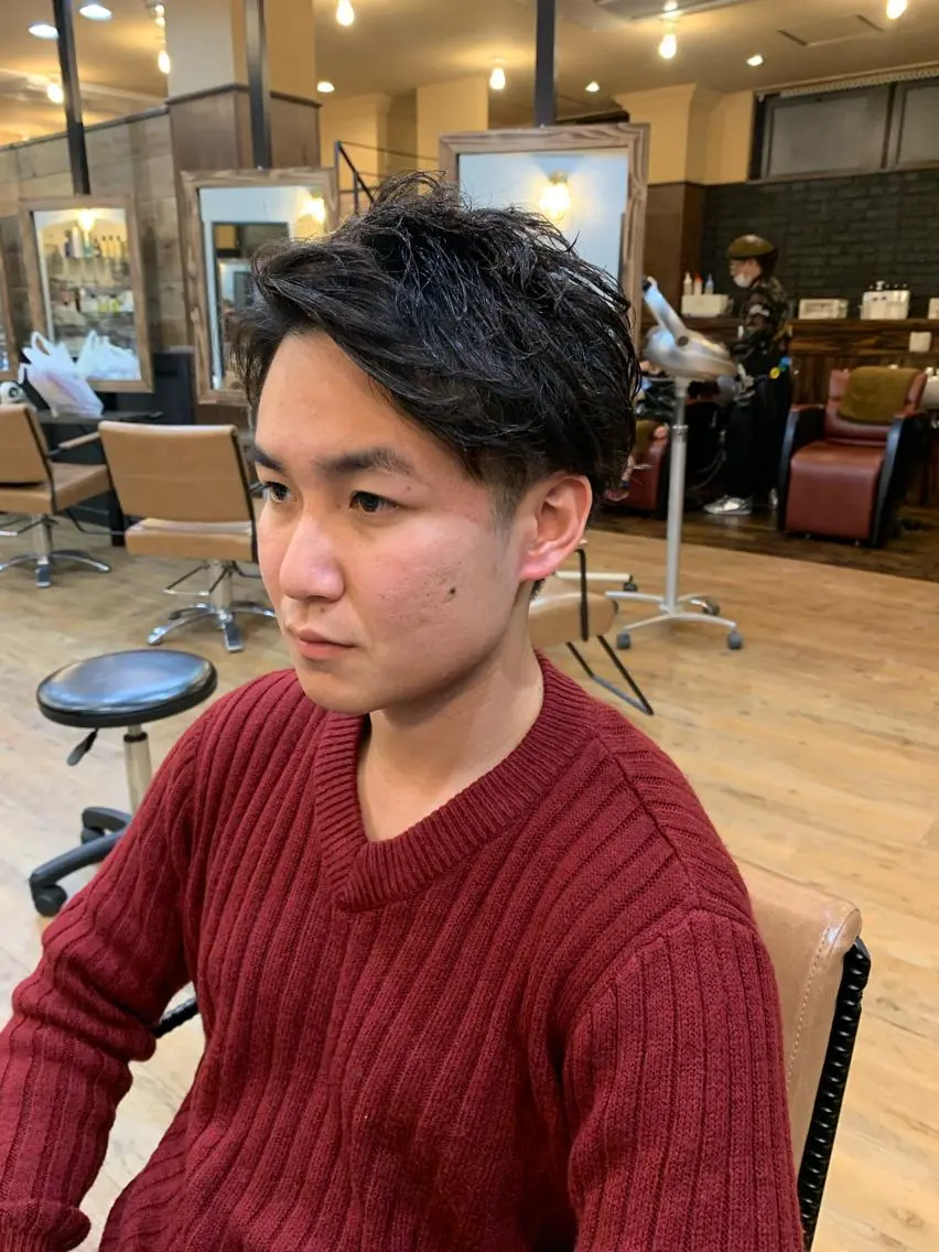 ショート パーマ メンズ カット パーマ SHIAN立川　及川 17時〜限定のヘアスタイル