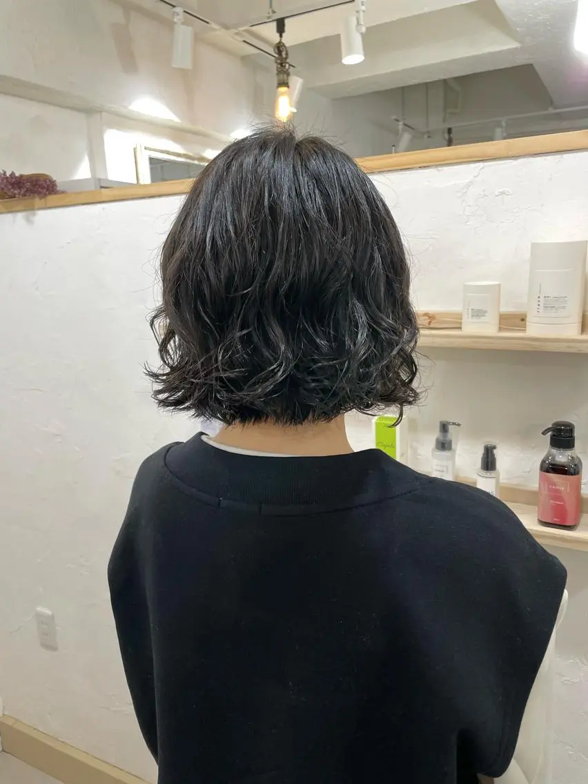 ショート 切りっぱなしボブ ボブ ショートヘア ウルフカット 髪質改善 縮毛矯正/ レイヤー/銀座/本木のヘアスタイル