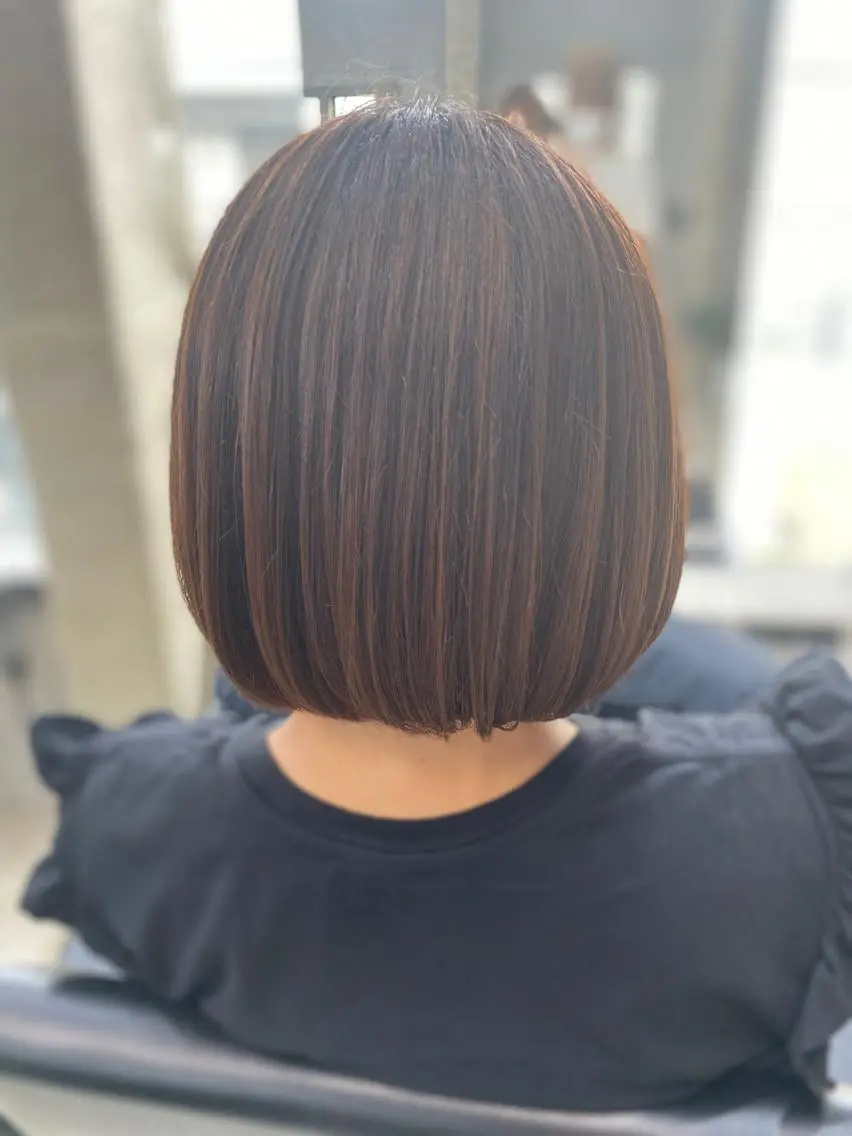 ミディアム ♡HARUKA/縮毛 /髪質改善/BOBのヘアスタイル