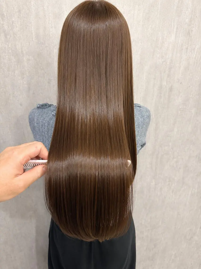 ロング 縮毛矯正 Kaori Nのヘアスタイル