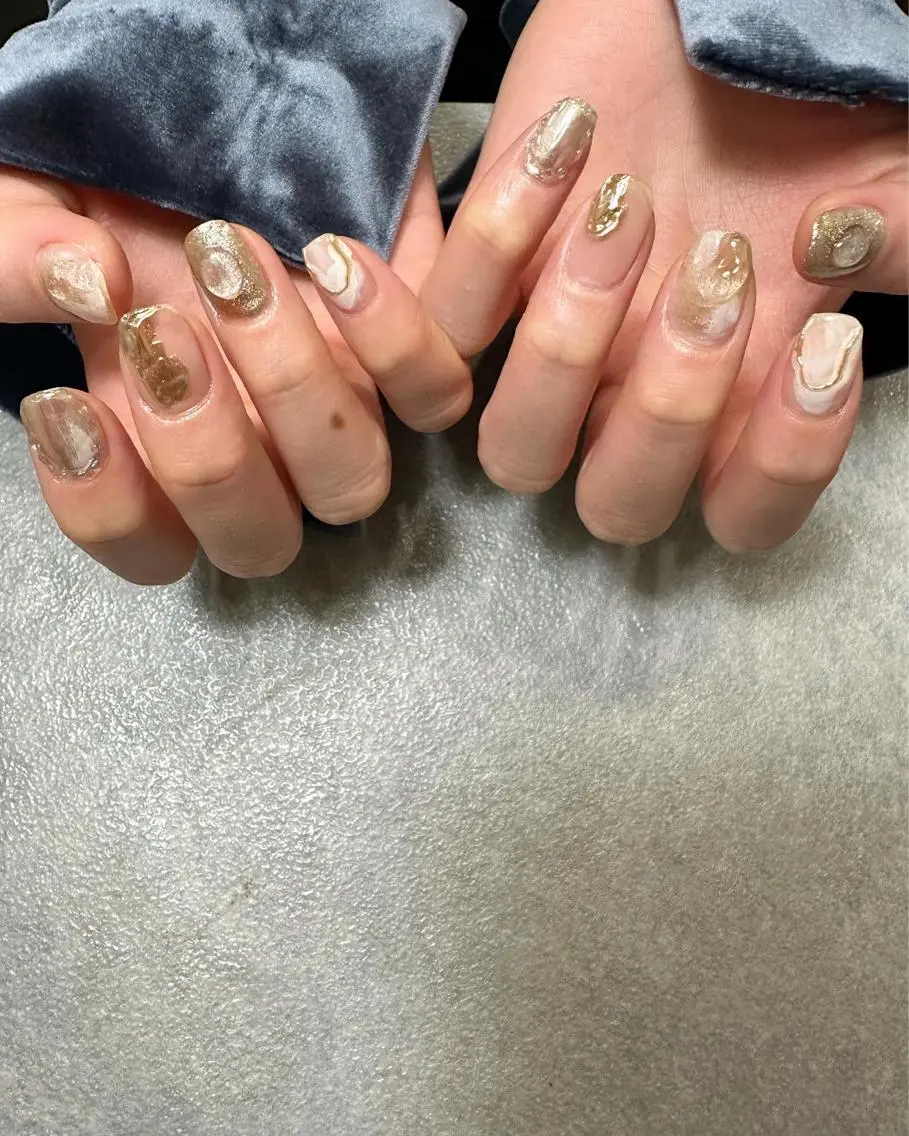 ネイル ハンドネイル フットネイル kiii.__ ✴︎*のネイルデザイン