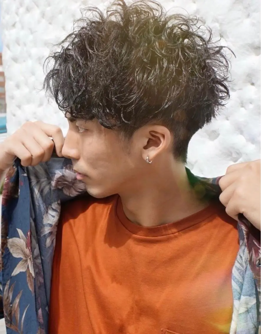 ショート パーマ メンズ メンズパーマ カット パーマ 骨格整形カット/ ショート✂️堀夢哉のヘアスタイル