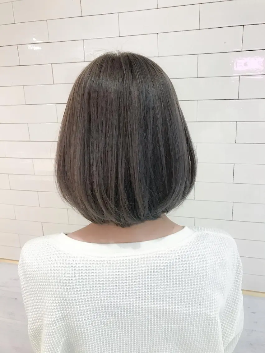 ショート カラー ブルーカラー ブルーグレー ボブ 🧡ショートの達人 🧡SHOのヘアスタイル