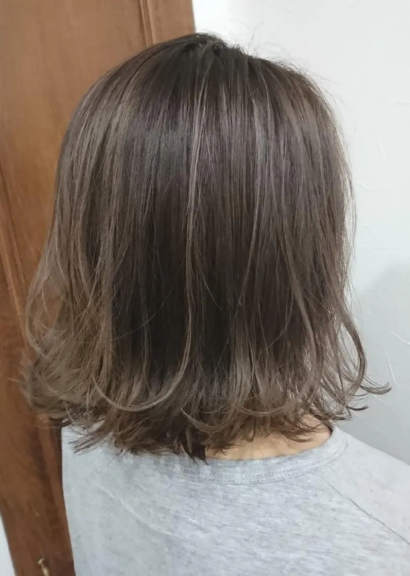 ミディアム カラー パーマ ヘアアレンジ メンズ メンズハイライト グラデーションカラー ハイライトカラー ハイライト まとまり💯悩み改善 ★松本尚弥★店長のヘアスタイル