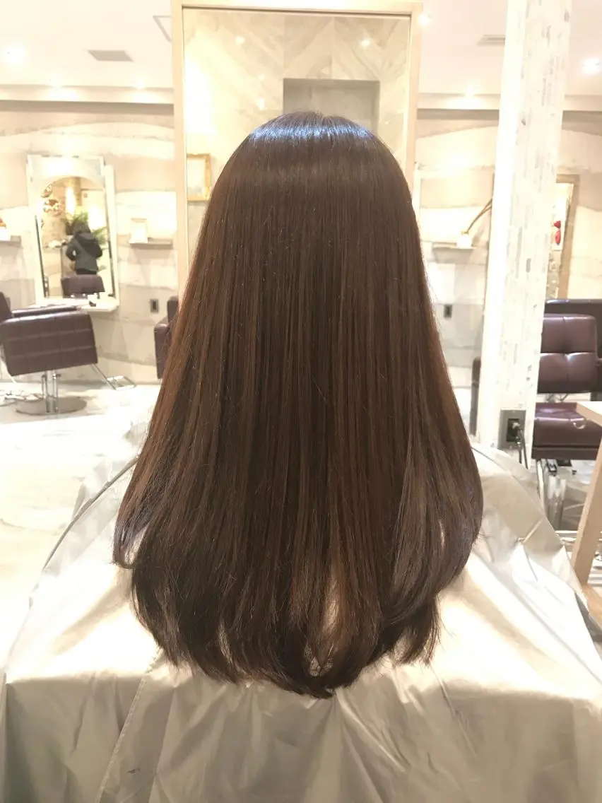 セミロング カラー ピンクカラー シアーピンク 髪質改善・艶髪特化 木村侑平のヘアスタイル