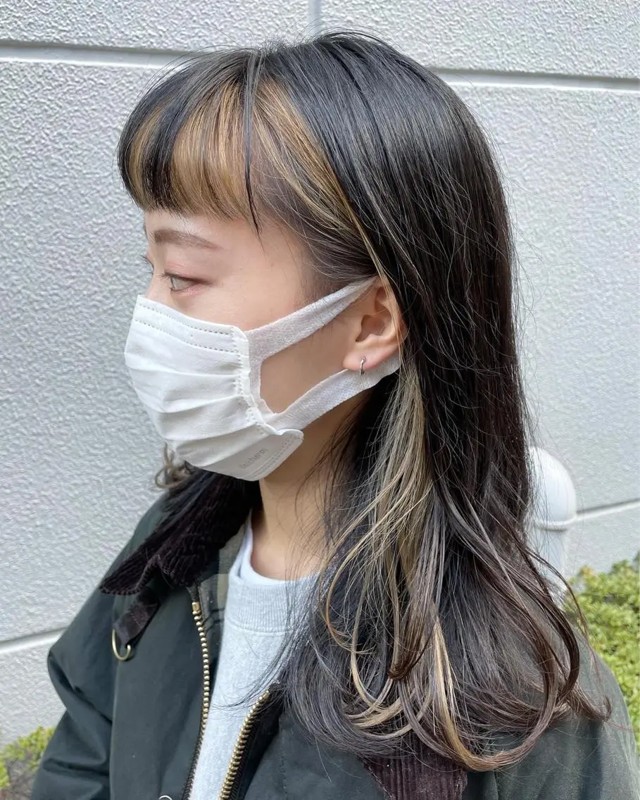 ミディアム ミストバング 松田 光雄のヘアスタイル