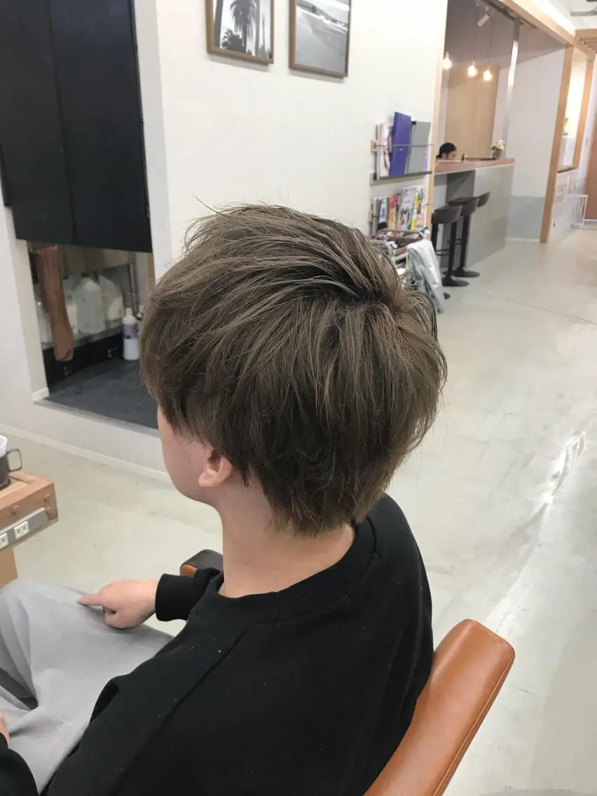 ショート 豊中駅3分eha レッスンモデルのヘアスタイル