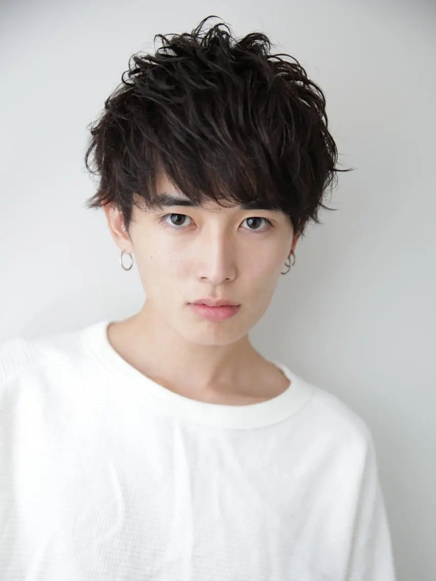 パーマ メンズ レイヤーカット✂️ 横浜No1♡下鳥翔子のヘアスタイル